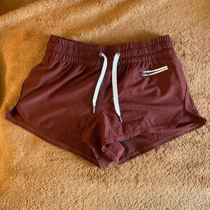 Maroon Vuori Clementine shorts